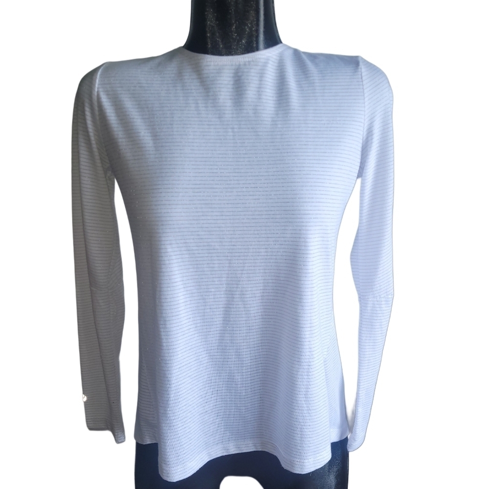 Levelwear Verve Hannah White Top with Open Knot Back Size S